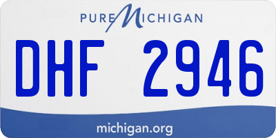 MI license plate DHF2946
