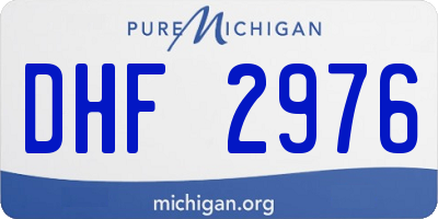 MI license plate DHF2976