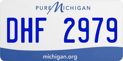 MI license plate DHF2979