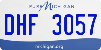 MI license plate DHF3057
