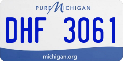 MI license plate DHF3061