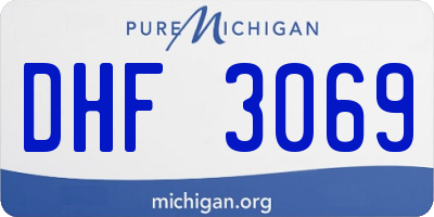 MI license plate DHF3069