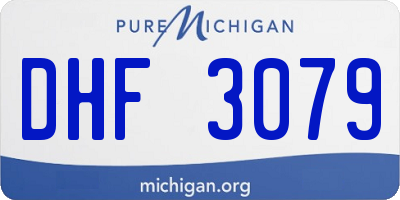 MI license plate DHF3079