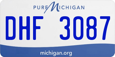 MI license plate DHF3087