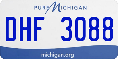 MI license plate DHF3088