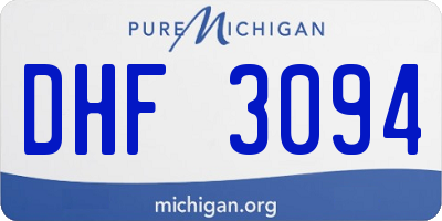 MI license plate DHF3094