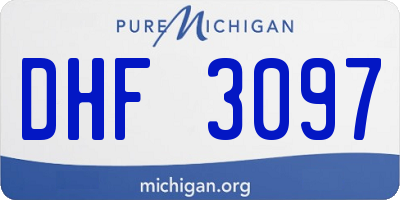 MI license plate DHF3097