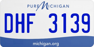 MI license plate DHF3139