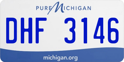 MI license plate DHF3146