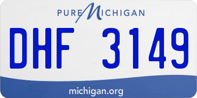 MI license plate DHF3149