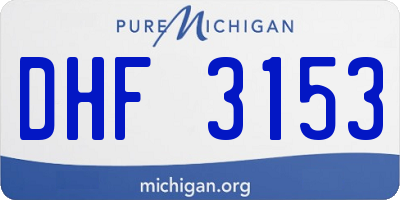 MI license plate DHF3153
