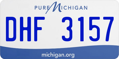 MI license plate DHF3157