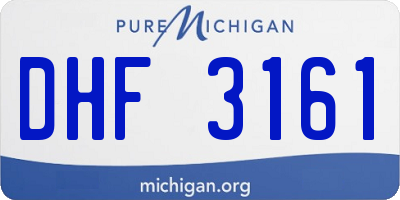 MI license plate DHF3161