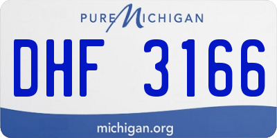 MI license plate DHF3166
