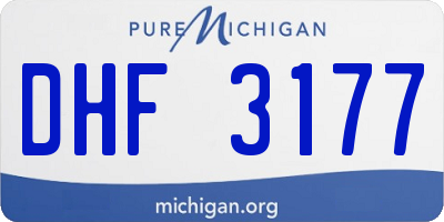MI license plate DHF3177