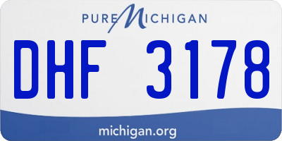 MI license plate DHF3178