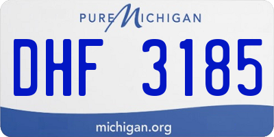 MI license plate DHF3185