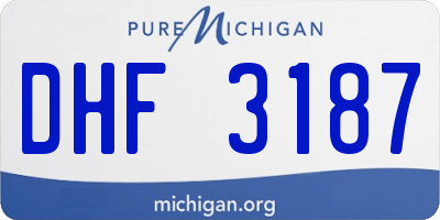 MI license plate DHF3187