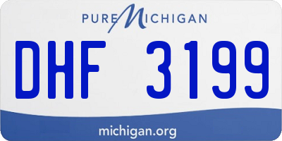 MI license plate DHF3199