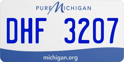 MI license plate DHF3207