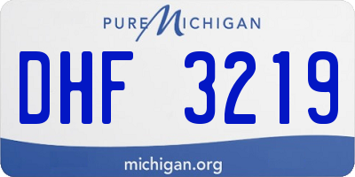 MI license plate DHF3219