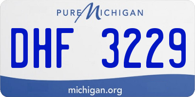 MI license plate DHF3229