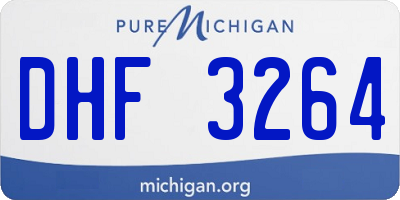 MI license plate DHF3264