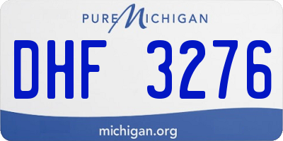 MI license plate DHF3276