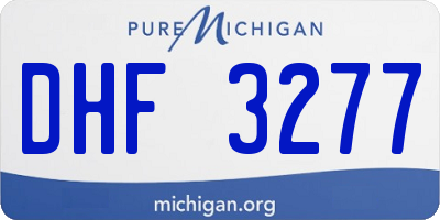 MI license plate DHF3277
