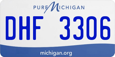 MI license plate DHF3306