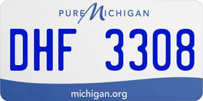 MI license plate DHF3308