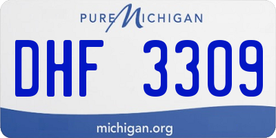 MI license plate DHF3309