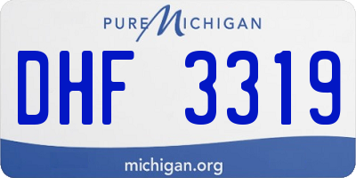 MI license plate DHF3319