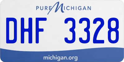 MI license plate DHF3328