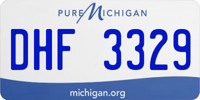 MI license plate DHF3329