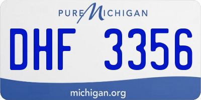 MI license plate DHF3356