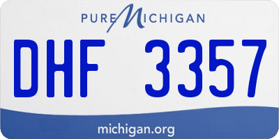 MI license plate DHF3357