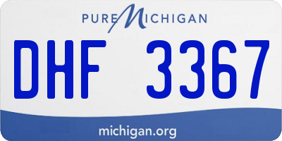 MI license plate DHF3367