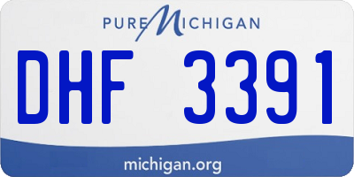 MI license plate DHF3391