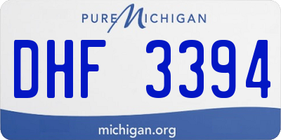 MI license plate DHF3394