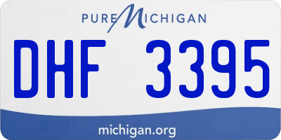 MI license plate DHF3395