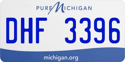MI license plate DHF3396