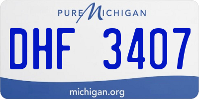 MI license plate DHF3407