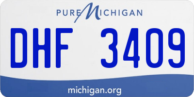 MI license plate DHF3409