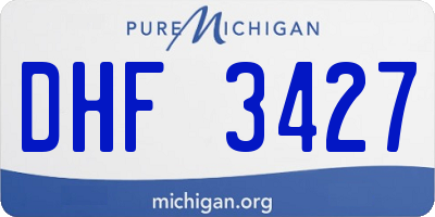 MI license plate DHF3427