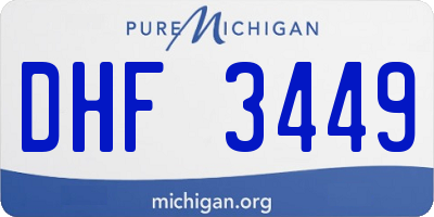 MI license plate DHF3449