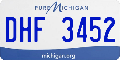 MI license plate DHF3452