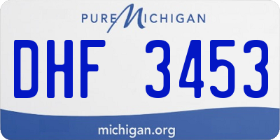 MI license plate DHF3453