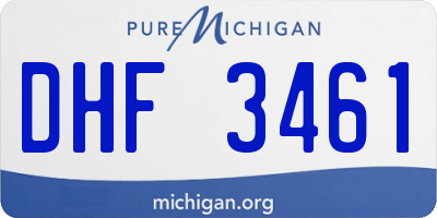 MI license plate DHF3461