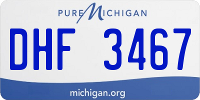MI license plate DHF3467